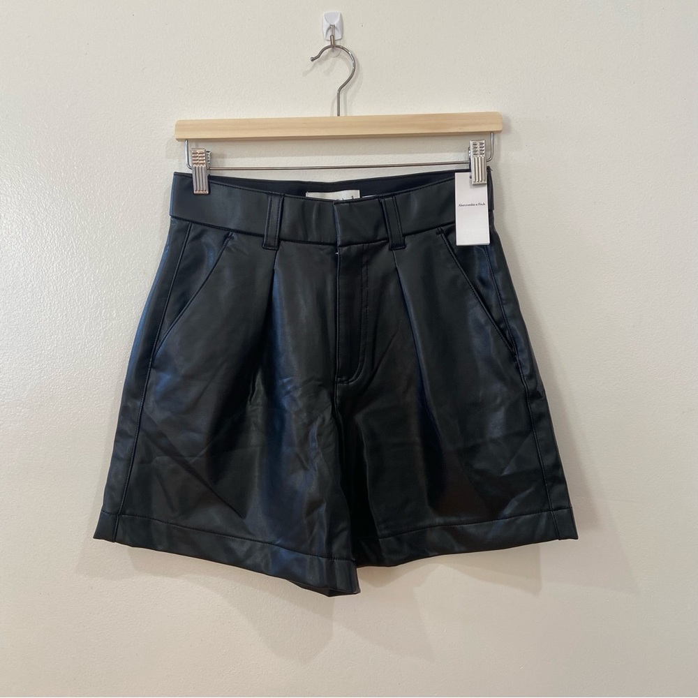 Abercrombie Leather Vegan Shorts